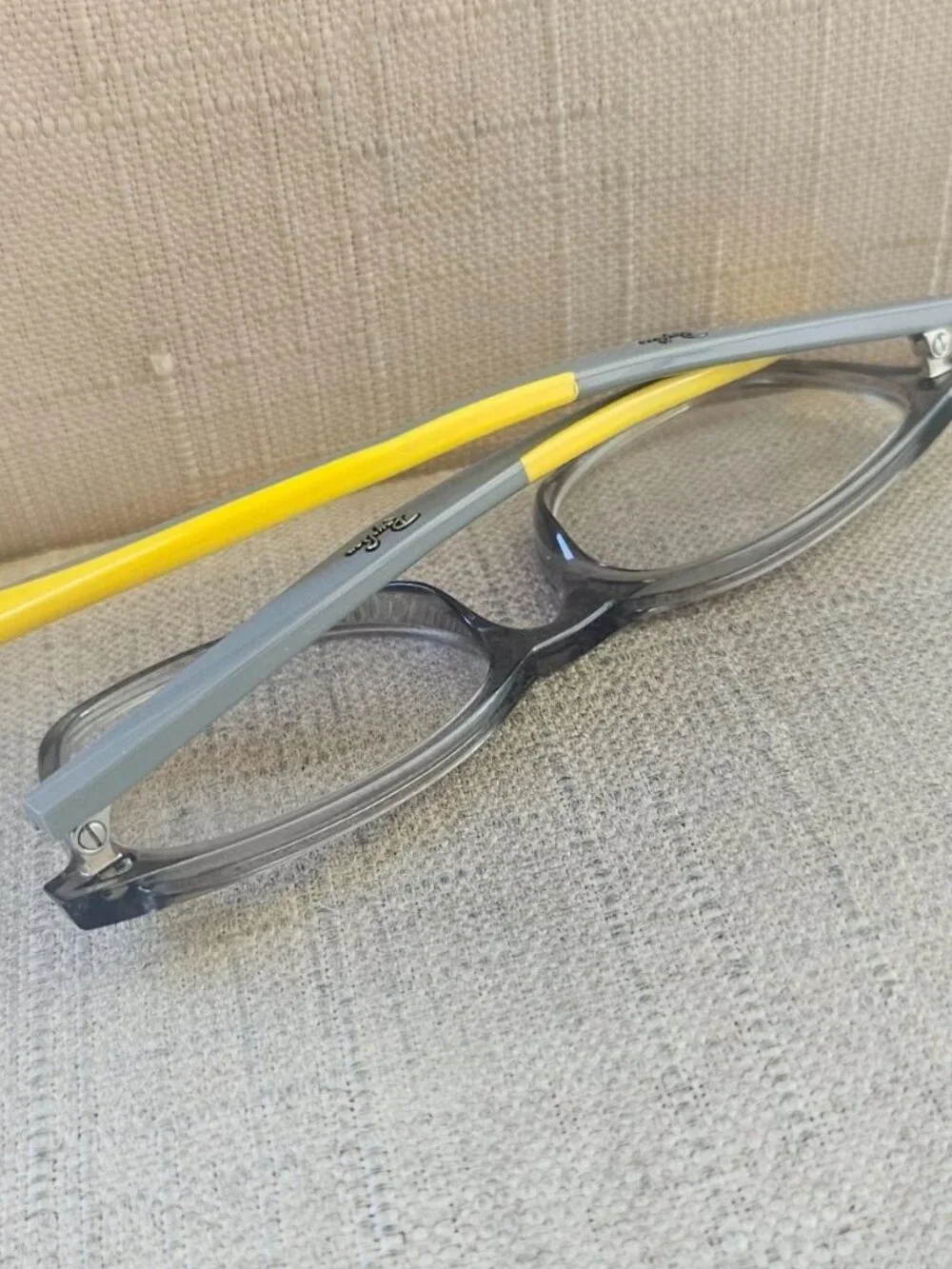Ray-Ban Youth Eyeglasses Frame Gray/Yellow Tone Eyewear RB1586 3774 Glasses